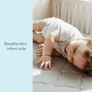 Newton Baby Crib Mattress and Toddler Bed - Waterproof - Ultra-Breathable Proven to Reduce Suffocation Risk, 100% Washable, Better Than Organic, 2-Stage Removable Cover, Deluxe 5.5" Thick Grey by TinyTreasures Baby Boutique