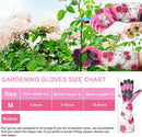 DLY Gardening Gloves for Women, Rose Gloves Gardening Thorn Proof, Long Garden Gloves for Women, Breathable & Durable Leather Gauntlet(Medium, Rose Red) by GreenHaven Gardens