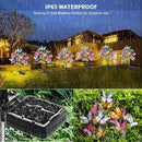 Solar Garden Lights Outdoor Waterproof Decorative Solar Lights Outdoor 8 Pack with 176 LED 136 Butterfly Flower Garden Decor Yard Decorations Patio Lawn, Gifts for Mother's Day Mom Women by GreenHaven Gardens