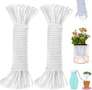 ORIMERC 150 feet 1/6 inch Self Watering Capillary Wick Cord Vacation Plant Sitter DIY Hydroponic Wicking Rope Seeds Start Planter Pot Automatic Potted Flower Passive Lazy Waterer String System Device by GreenHaven Gardens