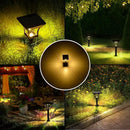 CINOTON Outdoor Solar Landscape Pathway & Wall Lights with 2 Brightness Modes, IP65 Waterproof LED Solar Powered Garden Lights for Patio Lawn Porch Walkway Backyard Driveway Sidewalk Warm White 4 Pack by CozyNest Decor