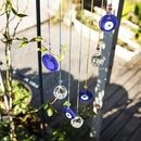 YU FENG Hanging Crystals Suncatcher Ornament Turkish Blue Evil Eye Decor Crystal Ball Prisms Rainbow Maker Pendant for Window Garden by GreenHaven Gardens