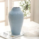 Ceramic Vase for Home Decor,11.6 Inch Flower Vases，Decorative Blue Vase for Pampas Grass，Modern Art Texture Vases for Home Entryway Living Room Dining Table Farmhouse Office Decor-Mat Blue by GreenHaven Gardens
