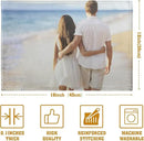 Custom Placemats with Picture Text Set of 4 Personalized Photo Place Mats for Dining Tables 12x18 Inch Customized Image Heat Resistant Non Slip Washable Linen Table Mat by CozyNest Decor