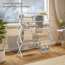 APEXCHASER Drying Rack Clothing, Clothes Drying Rack Foldable, Laundry Drying Rack Expandable, Small Clothe Hanger for Baby Clothes Towels Bibs, Socks, Clothes Airer for Indoor & Outdoor Use, White by TinyTreasures Baby Boutique