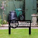 Personalized Metal Yard Address Sign with Last Name and Monogram, House Number Sign for Lawn and Patio by CozyNest Decor