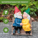 Kiss Garden Gnome Statue Valentine's Day Gifts Couple in Love Collectible Figurine Mr and Mrs Gnome Statue Lover Couple Figurine Romantic Gnome Statue Indoor Outdoor Garden Yard Home Décor by CozyNest Decor
