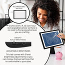 iVyne Rechargeable A4 Light Pad for Tracing & Weeding - LED Light Board for Weeding Vinyl - for Cricut Vinyl Weeding Tools - Ultra-Thin & Portable - Perfect for Artists & Crafters - Black by TinyTreasures Baby Boutique