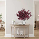 Sggvecsy 15 Pcs Babys Breath Artificial Flowers Gypsophila Bouquets Bulk Real Touch Fake Silk Flowers for Home DIY Floral Arrangement Table Centerpiece Fall Thanksgiving Autumn Decoration (Burgundy) by CozyNest Decor