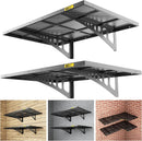 2Pack 2x3ft Adjustable Metal Garage Wall Shelving Heavy Duty Garage Storage Shelf Wall Mounted Black by GreenHaven Gardens