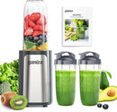 Ganiza Smoothie Blenders, 14Pcs Personal Blender for Shakes and Smoothies for Kitchen with 3 Portable Blender Cups (1x24oz & 2X17oz), Single Serve Smoothies Maker for Juices, Nutritious Recipe Grey by TinyTreasures Baby Boutique