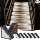 Solar Step Lights for Outside,8pack Solar Stair Lights Outdoor Waterproof IP67,Outdoor Deck Step Lights,Solar Outdoor Lights for Staircase,Patio,Front Step(Cool Brown) by GreenHaven Gardens
