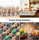 Zhehao 200 Pcs 2 ml Mini Glass Bottles Jars with Cork Stoppers Small Wishing Bottle Tiny Jars with Cork Mini Potion Bottles Clear Drifting Bottle for Wedding Birthday Party DIY Crafts Supplies by CozyNest Decor