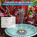 Solar Fountain for Bird Bath, 3.5W Upgraded Solar Bird Bath Fountains with 4 Fixed Pipes 7 Nozzles No Battery, Solar Fountain Pump for Bird Bath Outdoor(White) by GreenHaven Gardens