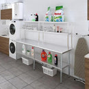 AmGood Double OverShelf Stainless Steel NSF - Many (96" Long x 12" Deep) by CozyNest Decor