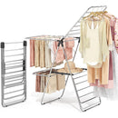 APEXCHASER Clothes Drying Rack with 4 Wings, Stainless Steel Drying Rack Clothing with Height-Adjustable, Foldable Gullwings Laundry Drying Rack, Indoor Outdoor Use, No Assembly, Black by TinyTreasures Baby Boutique