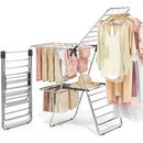 APEXCHASER Clothes Drying Rack with 4 Wings, Drying Rack Clothing with Height-Adjustable, Foldable Gullwings Laundry Drying Rack, Indoor Outdoor Use, No Assembly, Black by CozyNest Decor