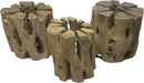 3 Natural Cholla Wood Air Plant Display Holders 2 inch Individually Unique Round Decorative Stands by GreenHaven Gardens