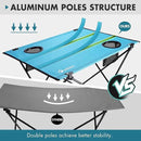 VILLEY Folding Camping Table, Lightweight Portable Beach Table with 2 Cup Holders & Carry Bag for Camping, Beach, Fishing, Travel, and Outdoor Activities (Large) by GreenHaven Gardens