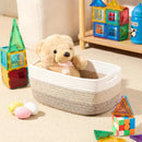 Small Storage Baskets for Organizing | Closet Organizer Bins | Shelf Toy Basket | Woven Rope Baskets | Cube Decorative Box | Shallow Basket | 13x8.5x5.1” | 3 Packs Gradient Brown by GreenHaven Gardens