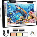 Zocelight Rechargeable A2 Light pad for Diamond Painting,A2 Light Board with 5200mAh Battery,6 Levels Dimming/3 Color temperatures 5500 Lux Super Bright Light Box for Drawing,Sketching,Animation by TinyTreasures Baby Boutique
