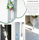 Stained Glass Metal Frog Suncatcher Crystals for Window Ornament - 17" Outdoor Fence Wall Art Decor, Rainbow Maker Hanging for Garden Yard Living Room Bedroom Patio Balcony by GreenHaven Gardens
