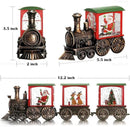 Christmas Snow Globe Train Santa Claus Reindeer Gifts Tree Classic Relief Texture Battery Powered LED Glitter Christmas Decorations Indoor