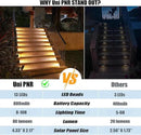 Solar Stair Lights Outdoor, 6 Pack Outdoor Solar Lights Waterproof IP67, Solar Step Lights for Outside, Patio, Decor, Yard, Garden, Front Door, Porch (Warm White) by GreenHaven Gardens
