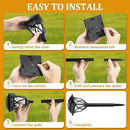 GIGALUMI Solar Lights Outdoor Waterproof, 8 Pack LED Solar Garden Lights, Solar Lights for Outside, Garden Decor for Yard, Patio, Landscape, Planter, Walkway (Warm White) by GreenHaven Gardens