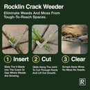 Rocklin™ Crack Weeder – 13" Stainless Steel Manual Crevice Weeding Tool with Beech Wood Handle – L-Shaped Blade for Sidewalk, Patio, and Garden Weed Removal by GreenHaven Gardens