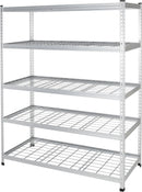 Amazon Basics 4000IBS Heavy Duty Adjustable Storage Shelving Unit, 5 Shelf, High-Grade Aluminum, Silver, 60 x 24 x 78 Inch by GreenHaven Gardens