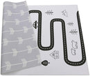 Baby Care Play Mat (Medium, Nordic Trails - Morning Fog Arrows) 73’’ x 49’’ Original One-Piece Reversible Rollable Waterproof Play Mat for Infants, Babies, Toddler, and Kids by TinyTreasures Baby Boutique