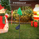 Glintoper 4 Pack Solar Christmas Figurine Lights, Outdoor Lighted Decorative Santa Claus, Snowman, Xmas Tree & Reindeer with Garden Stakes, Warm White LED Lighting Yard Stake for Path Lawn Patio Decor by GreenHaven Gardens