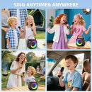 Karaoke Machine for Kids Adults, Portable Bluetooth Speaker with 2 Wireless Microphones, Portable Speaker Mini Karaoke Microphone for Home Party Birthday Gift for Girls Boys by TinyTreasures Baby Boutique