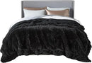 Bedsure GentleSoft Fluffy Black King Size Blanket for Bed, Thick Soft Sherpa Faux Fur Fleece Bedding Fuzzy Plush Winter Warm Heavy Oversize Large King Blanket, Cozy Black Gifts for Men Women, 108x90 by CozyNest Decor