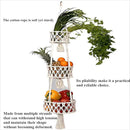 Pony River Hanging Fruit Basket, 3 Tier Cotton Macrame Produce Basket for Kitchen, Indoor Planter Hangers. by CozyNest Decor