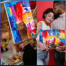 2 Pack Sip and Paint Kit for Adults Couples Painting Kit Stretch Canvas to Paint at Home Date Night Party Favor Supplies Art Painting Set Couples Activity Selfie 8x10 Canvas Painting Kit Valentines Day by TinyTreasures Baby Boutique
