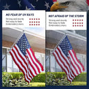 American Flag 2.5x4 Ft Embroidered Stars, Sewn Stripes, Brass Grommets US Flag Decorations, Outdoors Indoors USA Flags Polyester 2.5 x 4 Foot by GreenHaven Gardens