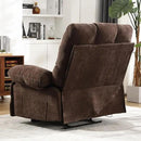 Oversized Recliner Chair Extra Wide Large Recliner for Adults 350lbs with Lumbar Support Pillow Nursery Chair Living Room (Manual, BROWN-6008) by CozyNest Decor