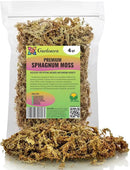 Premium New Zealand Sphagnum Moss by Gardenera - Organic Hand Mixed Long Fibered Sphagnum Moss Orchid - 4 Quart by GreenHaven Gardens