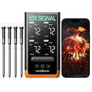 Wireless Bluetooth Smart Meat Thermometer: Standalone Base, WiFi Thermometer with Sub-1G, 6 Sensors NIST Certified Accuracy, 4 Probes, for Kitchen, BBQ, Grill, Oven, Smoker, Rotisserie by TinyTreasures Baby Boutique