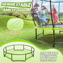 BCAN 8FT 10FT 12FT 14FT 15FT 16FT Recreational Trampoline with Enclosure for Kids Adults, ASTM Approved, Outdoor Trampolines with Ladder for Kids by TinyTreasures Baby Boutique