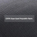 Favoyard Outdoor Deep Seat Cushion Set, 19 x 19 Inch Rainproof & 3-Year Fade Resistant Patio Furniture Cushions, Removable Seat Bottom & Back Cushion covers with Ties for Chair, Sofa, Couch, Dark Grey by GreenHaven Gardens