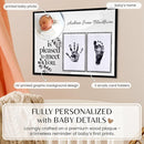Inkless Hand and Footprint Kit, Baby Keepsake Plaque & Baby Shower Gifts - Ideal as Mom To Be Gift, Nursery Picture Frames, Clean Touch Hand and Footprint Kit (Style 1 - Design 5) by TinyTreasures Baby Boutique