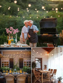 Outdoor String Lights 60 Feet G40 Globe Patio Lights with 32 Edison Shatterproof Bulbs(2 Spare), Waterproof Connectable Hanging Christmas Light for Backyard Porch Balcony Party Xmas Decor by GreenHaven Gardens