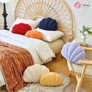 Navy Seashell Throw Pillows, Shell Shaped Throw Pillows, 13 Inch Soft Home Decorative Pillow Plush Cushion for Bed Couch Living Sofa Room Decor Accent Throw Pillow by CozyNest Decor