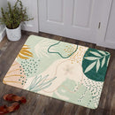Lahome Green Washable Area Rug - 2x3 Botanical Print Small Rug Modern Abstract Non-Slip Minimalist Art Area Rug Accent Distressed Throw Rugs Floor Carpet for Living Room Bedroom Entryway Rug by TinyTreasures Baby Boutique