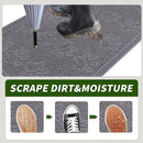 Door Mat Home Welcome Mats Outdoor and Indoor, Heavy-Duty Low-Profile Non-Slip Front Welcome Mat for Home Entrance, Outside Entry, Yard, Floor, Patio (Grey, 36x24) by CozyNest Decor