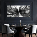 Large Abstract Canvas Wall Art Living Room Black Art Wall Decor for Office Teenage Boy Room Decor 29 x 59 Inch by CozyNest Decor