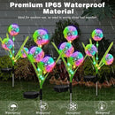 4 Pack Solar Garden Lights, Solar Flowers Lights with 4 Blooming Dandelion Flowers, Waterproof Solar Lights Outdoor for Yard Porch Patio Backyard Pathway Gardening Gifts, 2 Lighting Modes by GreenHaven Gardens